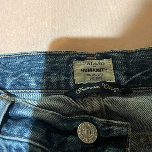 Citizens of Humanity Liya Light Wash High Rise Distressed Denim Jeans - Picture 6 of 7